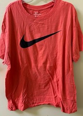 Nike The Nike Tee Men’s Red Solid Logo Short Sleeve Crew Neck T-Shirt XL
