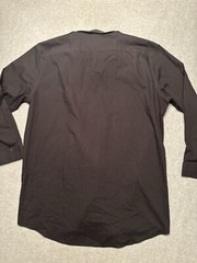 J. Ferrar Shirt Mens XL Slim Fit Black Long Sleeve Casual Dress Preppy Button Up