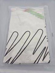Off Wht Open Scribble Lines Logo White T-Shirt Cotton Regular Fit S/M/L/XL T70