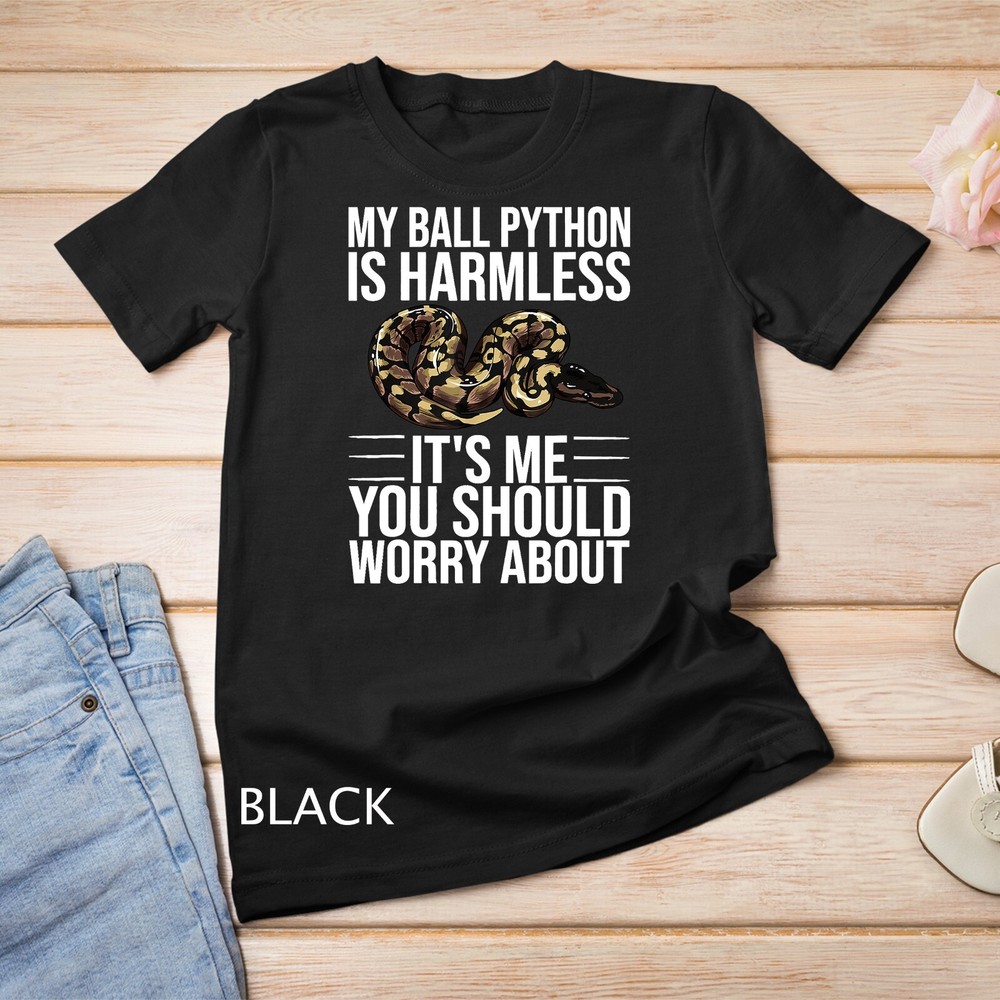 Funny Ball Python Design Snake Lover Men Women Boys Girls T-Shirt Unisex T-shirt