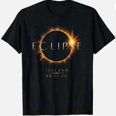Solar Eclipse Iceland Total Eclipse Iceland Unisex T-Shirt Gildan 5000