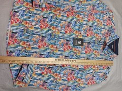 Bespoke Moda NWT Men’s Button Down Long Sleeve Abstract Floral Print 3XL