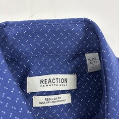 Kenneth Cole Men’s Quick Dry Performance Dress Shirt, Blue M 15-15.5 X 32/33