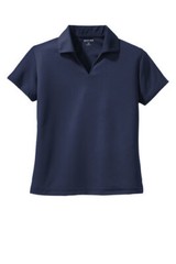 Sport-Tek® Ladies Dri-Mesh® V-Neck Polo L469 Navy Blue Size 2XL Free Shipping