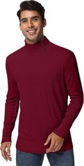 [3 PK.] RIYIPER Men Turtleneck Pullover Long Sleeve XXL Warm Casual T-Shirt