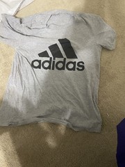 adidas Men’s M Gray Amplifier Tee Crew Neck Short Sleeve Graphic T-Shirt