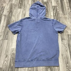 AMERICAN EAGLE Pullover Drawstring Tie Blue Hooded T-Shirt Men’s Size Small