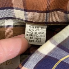 Viyella Shirt Mens Large Multicolor Plaid Wool Blend Long Sleeve Button Down