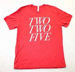 225 Baton Rouge Area Code LA Men’s T-Shirt Red LARGE Bella & Canvas
