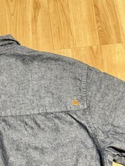 Stussy Men’s Short-Sleeve Button-Down Shirt in Charcoal Gray