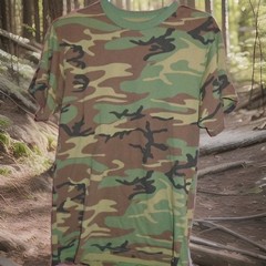 ROTHCO ARMY CAMOFLAUGE MENS TSHIRT ADULT MEDIUM LOOKS PRETTY GOOD