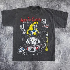 Alice In Chains In Wonderland 90s Rare Design Black T shirt NH25588