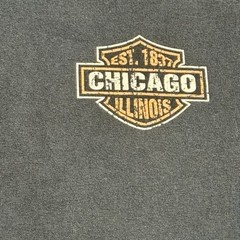 Coastal Classics Chicago Illinois Eagle T Shirt Black Motorcycle Biker XL XXL