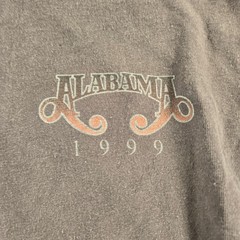 Vintage Alabama 1999 Tour T-Shirt Mens Large Gray Band Concert Tee 90s