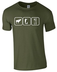 Jäger Jagd Shirt Reh Hund Jagdhund Elch Hirsch Gewehr Geschenk Russel M101