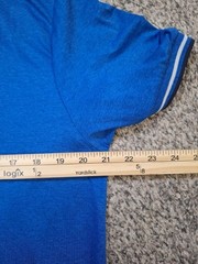 Leg3nd Golf Performance Short Sleeve Polo Extreme Stretch Mens Size L Blue