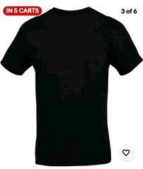 Gildan (6-pack) Black Solid Ultra Cotton Short Sleeve Blank Tee T-Shirt S-XL