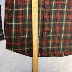 Pendleton Canterbury Cloth Button Down Plaid Shirt Pima Cotton Merino Wool Blend