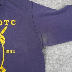 Vintage University of Delaware Army Mens Medium Blue Short Sleeve T-Shirt