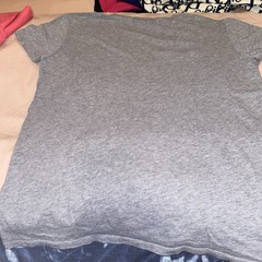 Two Lacoste Izod V-Neck T-shirts Gray Pink and Pink Short Sleeve Sz (40) Is Med