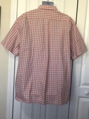 DANIEL CREMIEUX NWOT Button-Down Pink Black White Blue Plaid Cotton 2XL