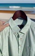 Vineyard Vines Murray Shirt Button Down Plaid Green White RN 134578 Mens Size XL