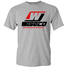 Wiseco Performance Piston Logo Men’s Grey T-Shirt Size S-5XL