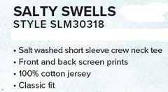 New Salt Life Ride Wave Saltwash Adult S/S Gold L Live Salty Saltlife NWT