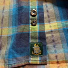 Robert Talbott Mens Plaid Button Down Shirt Medium Cotton Event Party Holiday