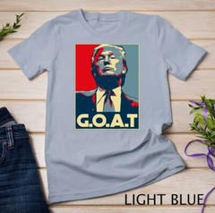 Trump GOAT Middle Finger Election 2024 Republican Poster T-Shirt Unisex T-shirt