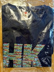 HK Hong Kong China T-Shirt XL Dark Blue Short Sleeve