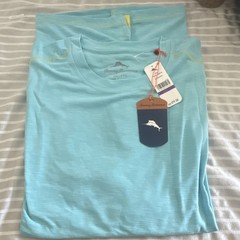 Tommy Bahama Paradise Sound Tee Men’s 2XL Blue Crew Neck Marlin Logo Tee