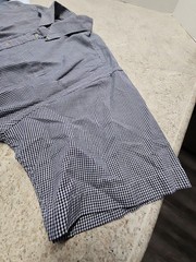 Falcon Bay Classics Men’s Blue Checkered Short Sleeve Dress Shirt Size XL