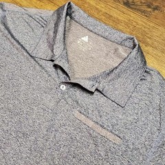 ZITY Summer Performance Polo Lightweight Wicking Stretch Golf Blue Gray Size-L