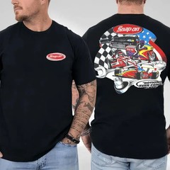 Vintage 90s Racing Snap-On Tools T-Shirt, Classic Motorsport Graphic Print, All