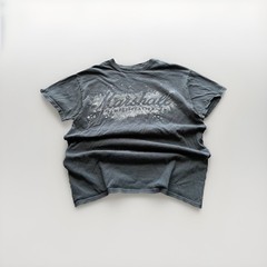 🚨 MARSHALL AMPLIFICATION BLACK MEN TEE RARE BIG LOGO FADE SIZE M