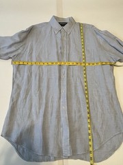 Ralph Lauren Golf Linen Silk Shirt Mens L Tilden Button Down Polo