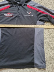 Corvette Ron Fellows Performance Driving School Polo Shirt Size Large