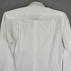 Canali Dress Shirt Mens 15.5 39 White Cotton Long Sleeve Spread Collar Italy