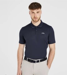 AYBL Performance Collarless Seamless Polo Navy Blue XL Designed In Uk NWT