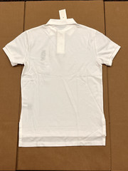 *MINOR DEFECT* Polo Ralph Lauren Custom Fit Bear Polo – White w Blazer – Size XS