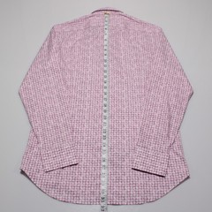 Etro NWT Dress Shirt Size 39 (M US) in Pink & White Paisley Print Cotton Blend