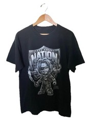 Vintage Oakland Raiders Las Vegas Nation Chucky Die Hard Fan Shirt 2-Sided L EUC