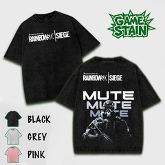 Tom Clancy’s Rainbow Six Tactical T-Shirt Double Printed Military Shooter Game S