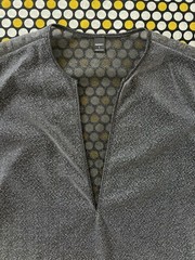 Manfinity Gray Size L Sheer Mesh Tinsel Metallic Long Sleeve V-Neck Tee