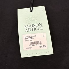 Maison Article Premium Essentials 2021 Black Tee Mens Size L Streetwear