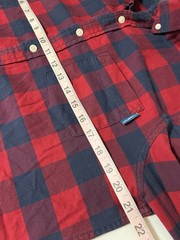 Chubbies The Nutter Men’ Medium Dakota Shirt Button Up Red Buffalo Plaid Stretch