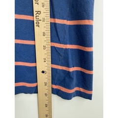 Vintage Izod Lacoste Polo Shirt Mens Medium Blue Crocodile Distressed 80s