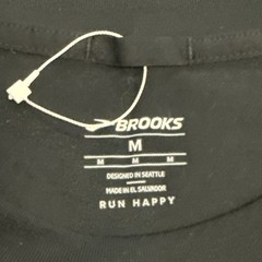 Brooks “Stronger Together” Run Happy Dri-Fit 3.0 Black T-Shirt Unisex Medium