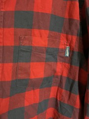 Chubbies The Nutter Men’ Medium Dakota Shirt Button Up Red Buffalo Plaid Stretch